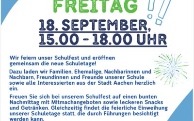 Einladung zum Schulfest